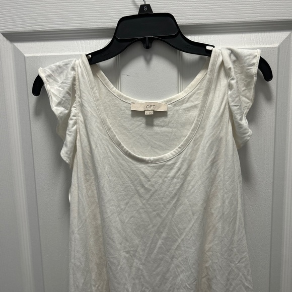 LOFT White Short Sleeve Tee - Picture 5 of 8